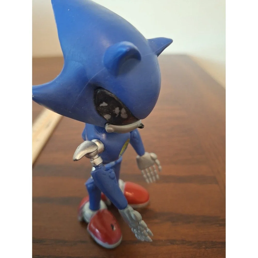 Sonic the Hedgehog Metal Sonic Action Figure Blue Silver Sega Toy 5.5 Inch